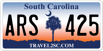 SC license plate ARS425
