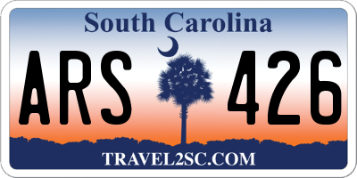SC license plate ARS426