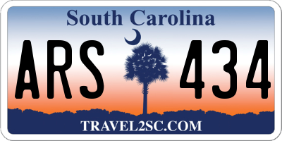 SC license plate ARS434