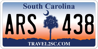 SC license plate ARS438