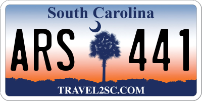 SC license plate ARS441
