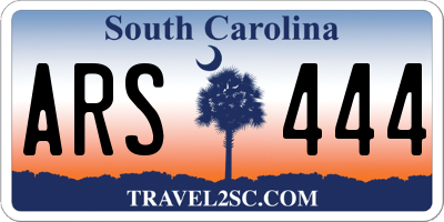 SC license plate ARS444
