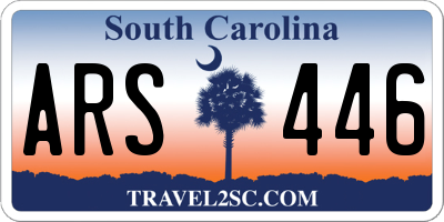 SC license plate ARS446