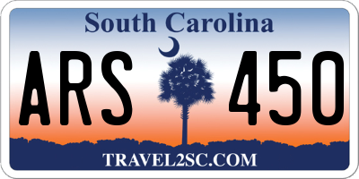 SC license plate ARS450