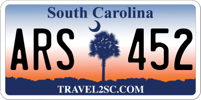 SC license plate ARS452
