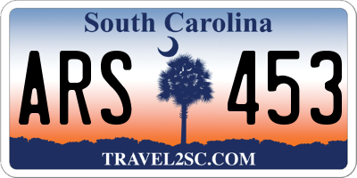 SC license plate ARS453
