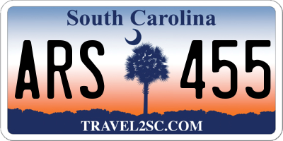 SC license plate ARS455