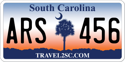 SC license plate ARS456
