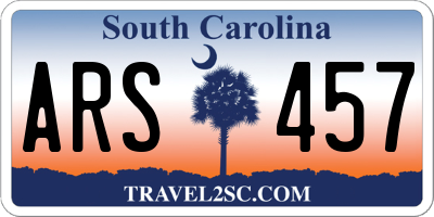 SC license plate ARS457