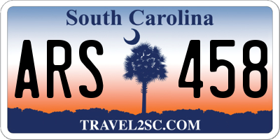 SC license plate ARS458