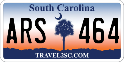SC license plate ARS464