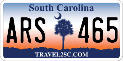 SC license plate ARS465
