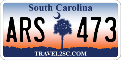 SC license plate ARS473