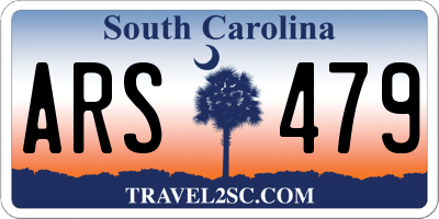 SC license plate ARS479