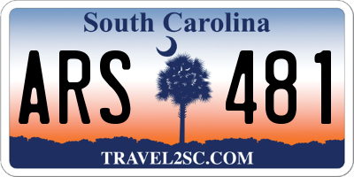 SC license plate ARS481