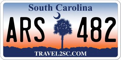 SC license plate ARS482