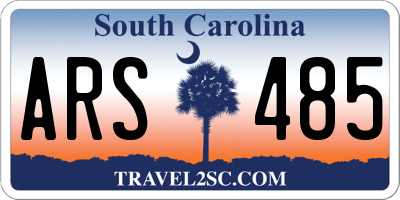 SC license plate ARS485
