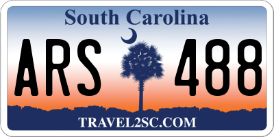 SC license plate ARS488