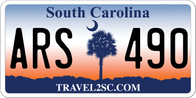 SC license plate ARS490