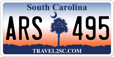 SC license plate ARS495