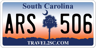 SC license plate ARS506
