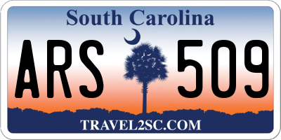 SC license plate ARS509