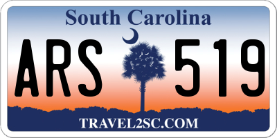 SC license plate ARS519
