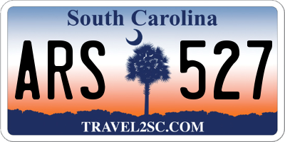 SC license plate ARS527