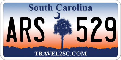 SC license plate ARS529