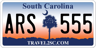 SC license plate ARS555