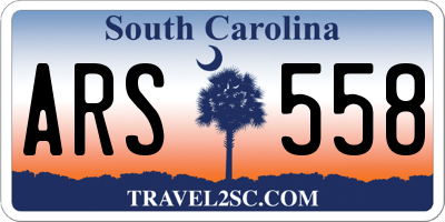 SC license plate ARS558
