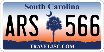 SC license plate ARS566