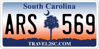 SC license plate ARS569