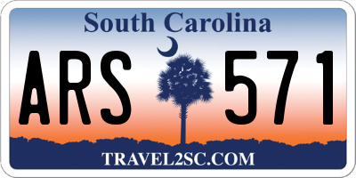 SC license plate ARS571