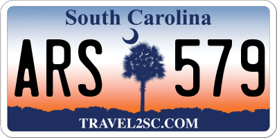 SC license plate ARS579