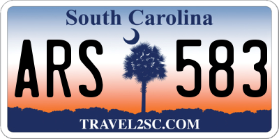 SC license plate ARS583