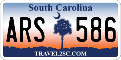 SC license plate ARS586