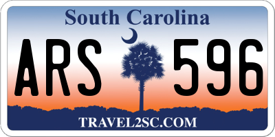 SC license plate ARS596