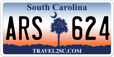 SC license plate ARS624