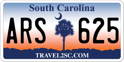 SC license plate ARS625