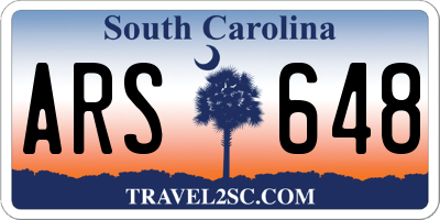 SC license plate ARS648