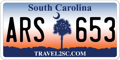 SC license plate ARS653