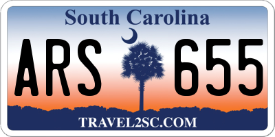 SC license plate ARS655