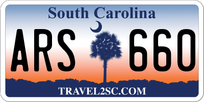 SC license plate ARS660