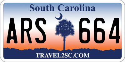 SC license plate ARS664