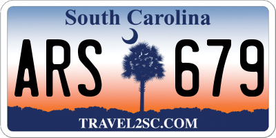 SC license plate ARS679