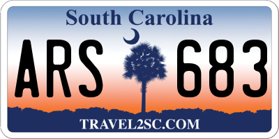 SC license plate ARS683