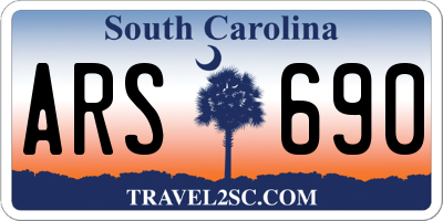 SC license plate ARS690