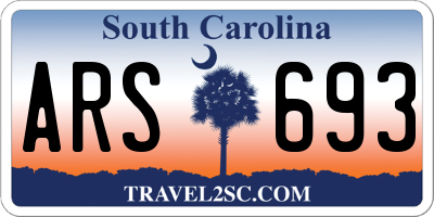 SC license plate ARS693
