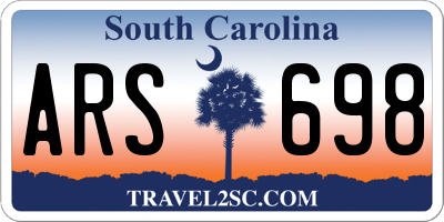 SC license plate ARS698